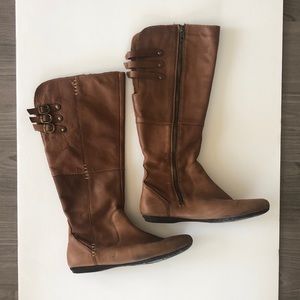 Born Tall Medium Brown Boots - Size 8